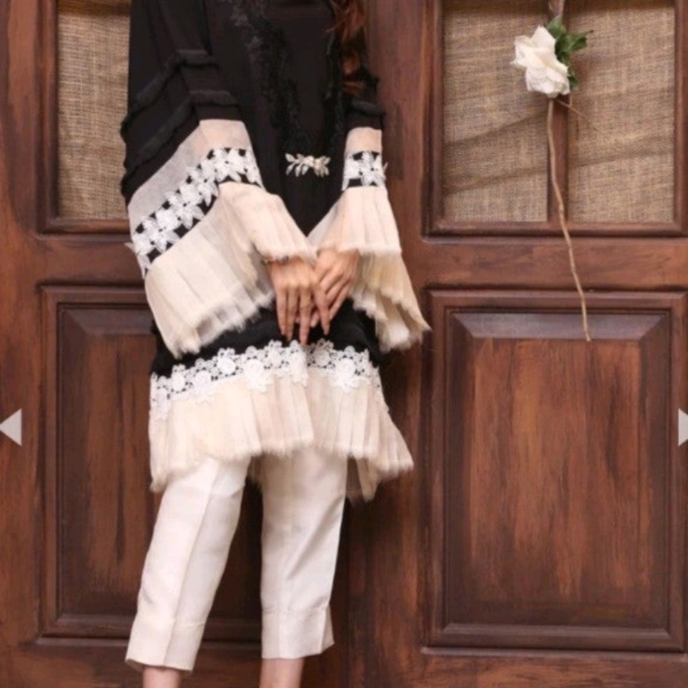 Designer Pakistani/Indian Black Kurta (tunic)